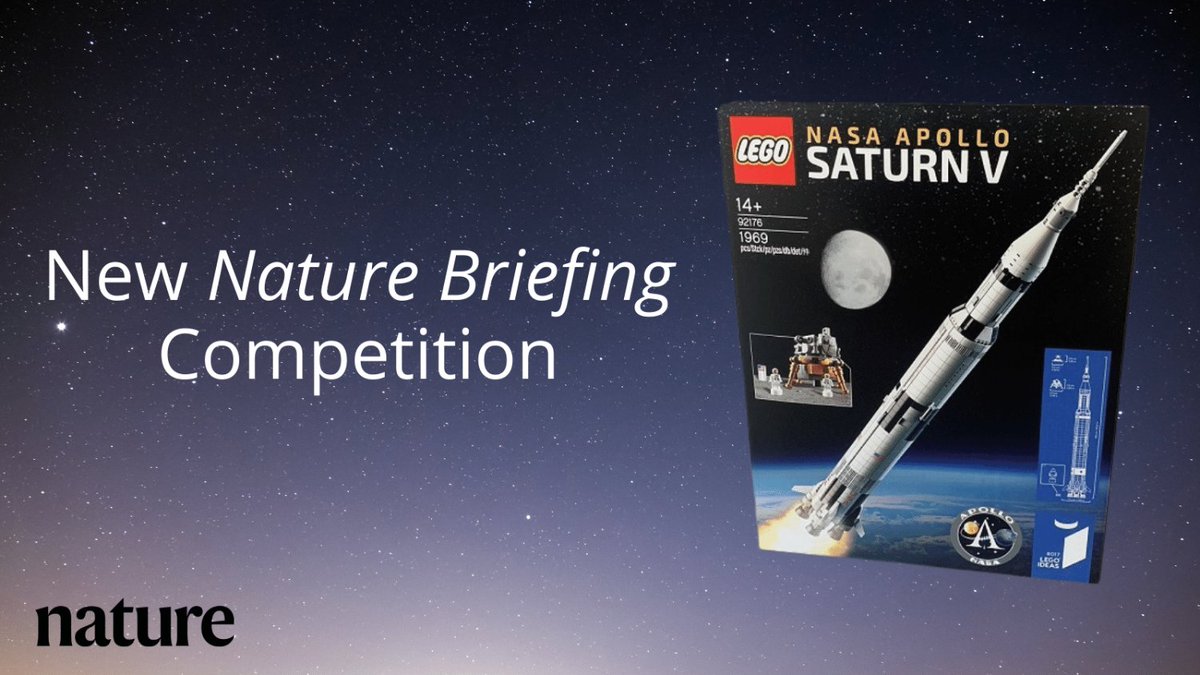 Grab a chance to win this amazing LEGO® Nasa Apollo Saturn V Rocket set 🚀 You can enter now by signing up for Nature Briefing, our daily round-up of science news, opinion and analysis: go.nature.com/3JoAP5K
