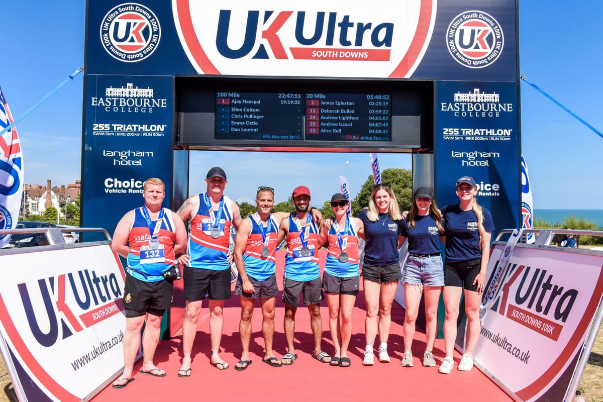 Five members of ULOTC, supported by an admin crew, took part in this weekend's inaugural UK Ultra South Downs 20 mile point to point trail race, raising a significant amount of money for SSAFA. Well done to everyone who took part in this race! #ulotc #teamwork #uotc #SSAFA