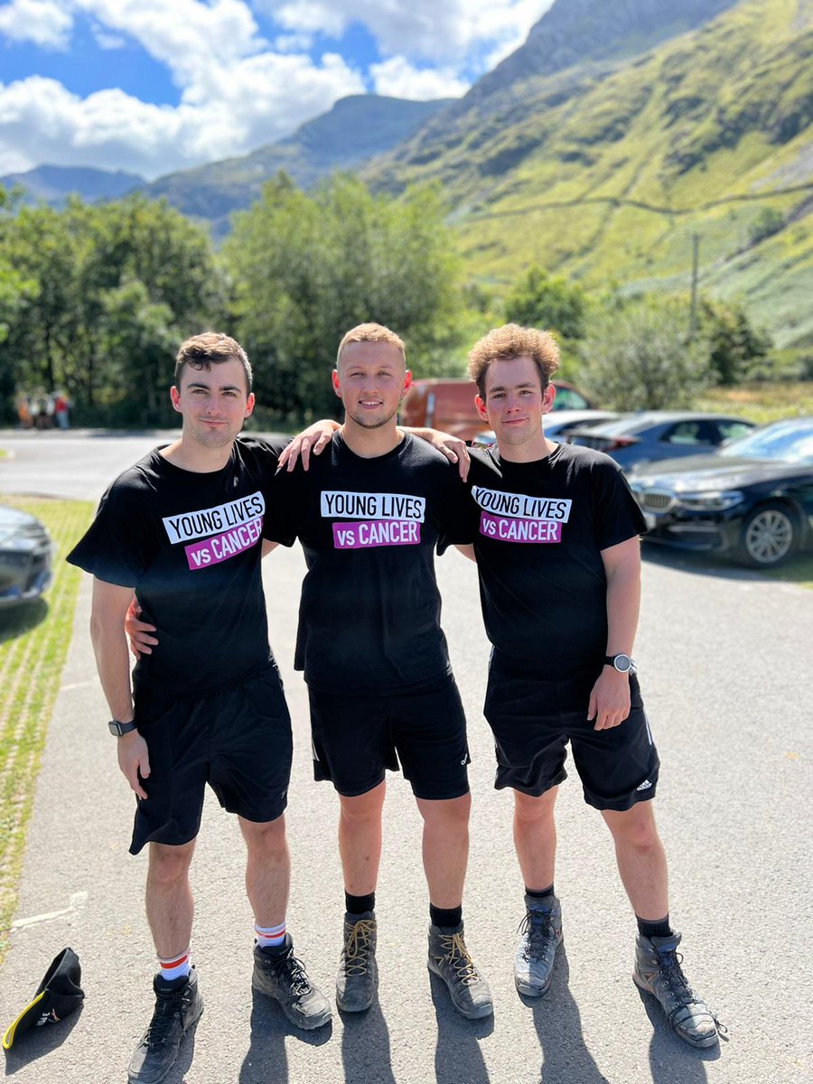 soph_meadows's tweet photo. Joe &amp; friends from #Rhyl smashed their 3 Peaks challenge this weekend - raising over £1,500 for 
@YLvsCancer in memory of their friend Steven. Such a huge achievement! Thank you✨ https://t.co/5vU6iy3DJ4 #northwalestweets #hiking #3peaks #TuesdayMotivaton https://t.co/6K5NL7jLzj