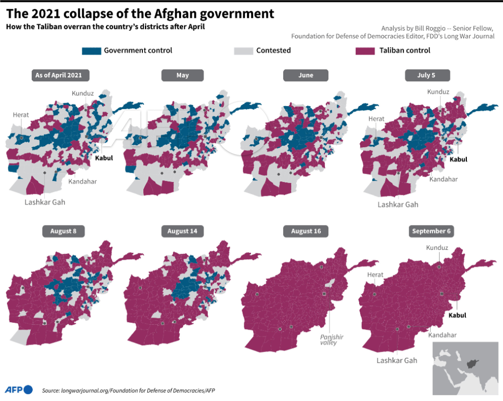 AFP News Agency On Twitter Maps Showing How The Taliban Overran 