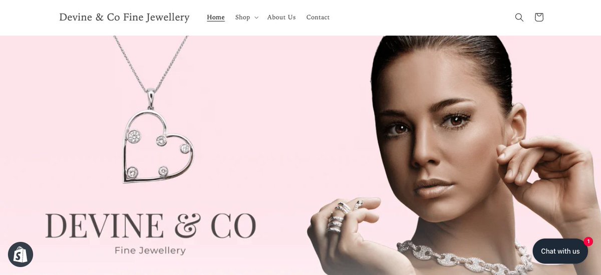 TellusMediaUK's tweet photo. The team at Tellus Media are proud to introduce our latest client, Devine &amp; Co Fine Jewellery. 
We have built them a Shopify store, complete with all of their hand made jewellery, you can take a look here - https://t.co/vF4qoeC3e6

#shopifypartner #ecommerce #shopify https://t.co/Us04cSHVvu