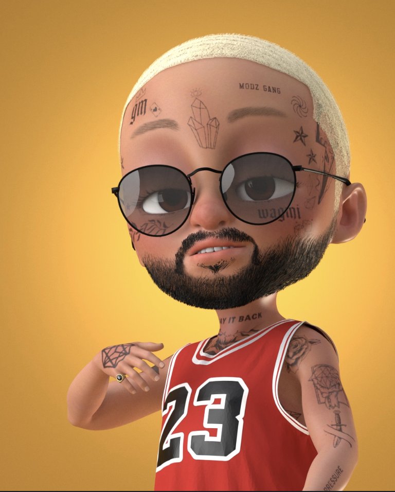 Frebjuppi's tweet photo. Did you hear about the #ModzCelebChallenge? I think I got a @dennisrodman here! Anyone who doesn't know about @TheModzKids yet - check out those stylish fashion avatars! The #Web3 fashion industry is getting bigger by the day and Modz is well prepared for that! ๐งฅ๐๐ https://t.co/ryr3I48edj