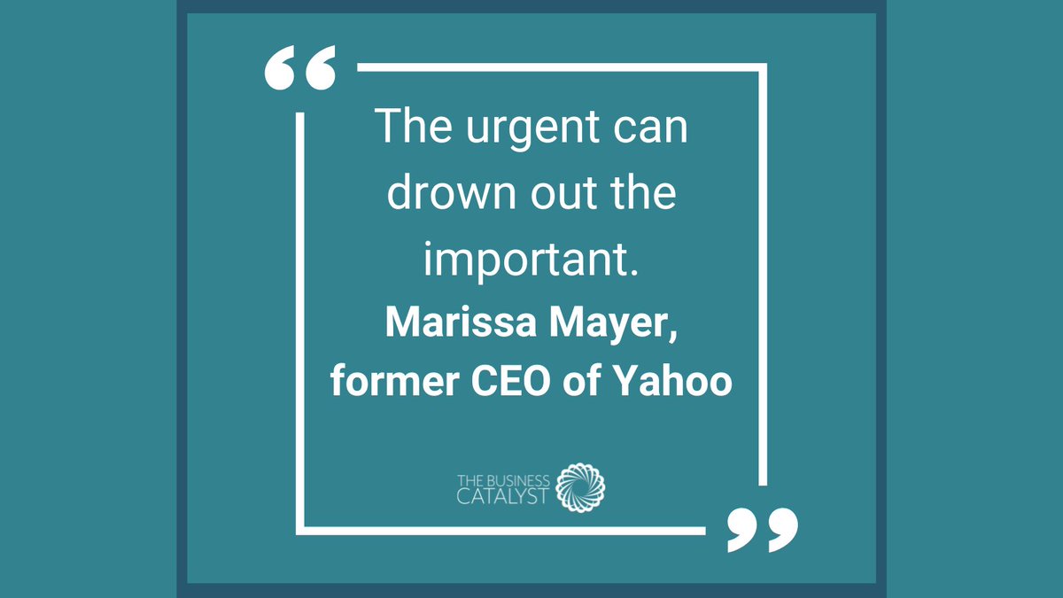 "The urgent can drown out the important." - <a href="/marissamayer/">marissamayer</a>, former CEO of <a href="/Yahoo/">Yahoo</a>
.
.
.
#QuoteOfTheDay #Leadership #KnowYourPriorities #ChangeYourPriorities