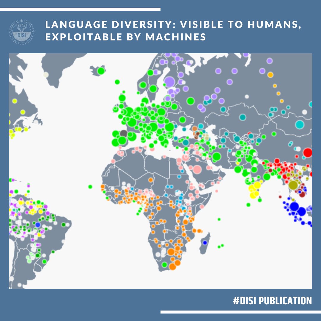 #DISIpublications
'Language Diversity: Visible to Humans, Exploitable by Machines' published on @aclanthology  2022 by Gábor Bella et al.
📰 aclanthology.org/2022.acl-demo.… 

The Universal Knowledge Core (#UKC) is a large multilingual #lexicaldatabase with a focus on #languagediversity