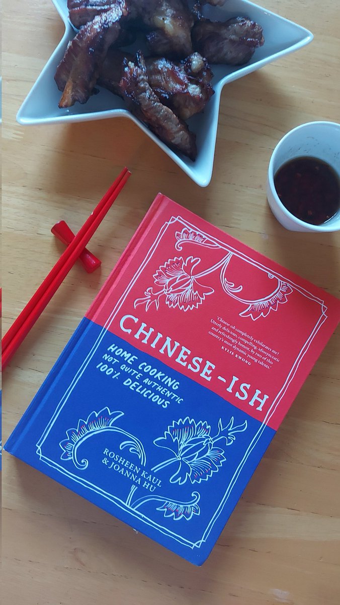 rachelreads1983's tweet photo. I'm sharing my review of #Chineseish by #RosheenKaul and #JoannaHu on Instagram as part of the #blogtour. I made sticky garlic ribs and they were amazing 😋

Thank you so much to the tagged publisher and @RandomTTours.

Chinese-ish is out now.

https://t.co/guuM7HAKsy https://t.co/hxvDstiXGE
