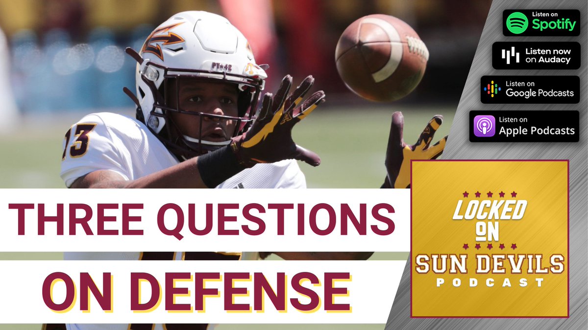 We talked three questions we hope to have answered by the end of #SunDevils training camp for the offense yesterday. Today, <a href="/RichieBradz36/">Richie Bradshaw</a> proposes three questions we hope to have answered on defense/ Check it out! #ForksUp 
LINK: linktr.ee/LockedonSD