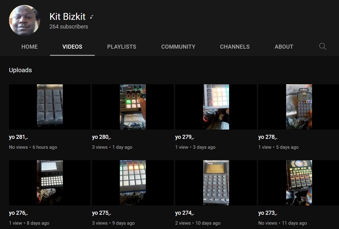 Aaand the same shit's going on for  <a href="/KitWaltersMusic/">KIT</a> channel too. Its just some dude uploading videos of him and mixers 🙃

For real <a href="/youtubemusic/">YouTube Music</a> what the heck is your "security" if this is happening on the regular?