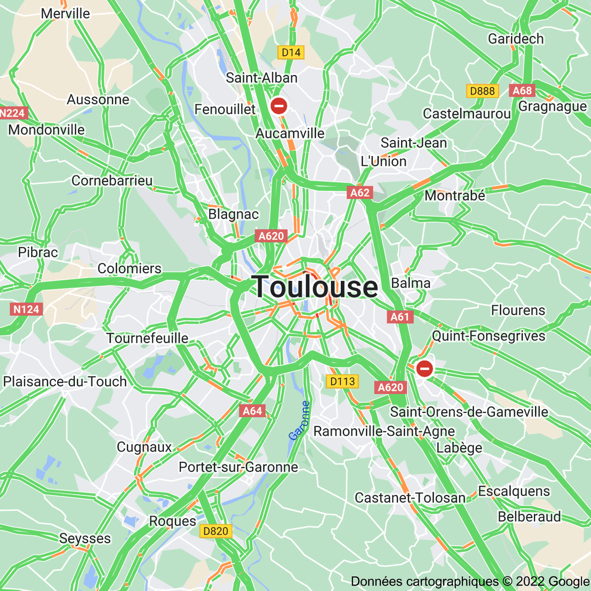 [FLASH 10:30] Trafic à Toulouse toulousetrafic.com #Toulouse #ToulousePeriph #InfoTrafic
