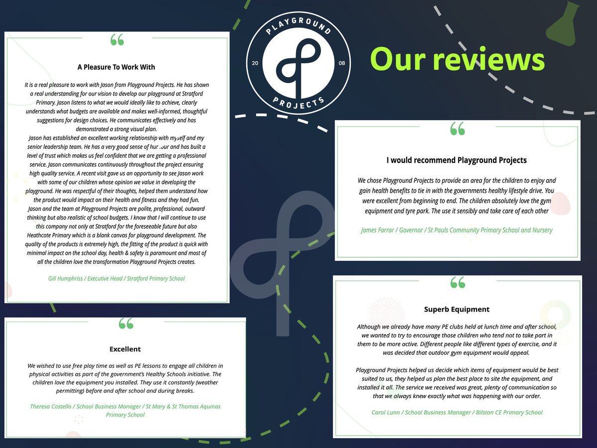 PlaygroundProj's tweet photo. We like to make sure that all of our customers are happy with the playground development and that is why we go above and beyond to ensure this is the case! #edutwitter #playgrounds #PlaygroundProjects https://t.co/b9wgGpDs6Q