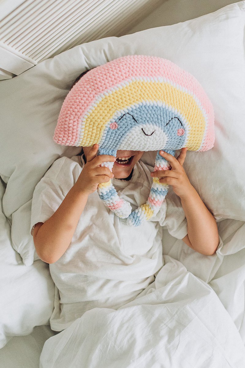 KamburMarina's tweet image. Rainbow plush pillow for nursery😍
Rainbow atmosphere🌈
Pattern is here dailydoll.shop/shop/plush-pil…
Or here ravelry.com/patterns/libra… #plush #plushies #plushpattern #crochetpattern #amigurumipattern #plushrainbow #crochetpillow #plushpillow #crochetplush #designerpillow #nurserydecor