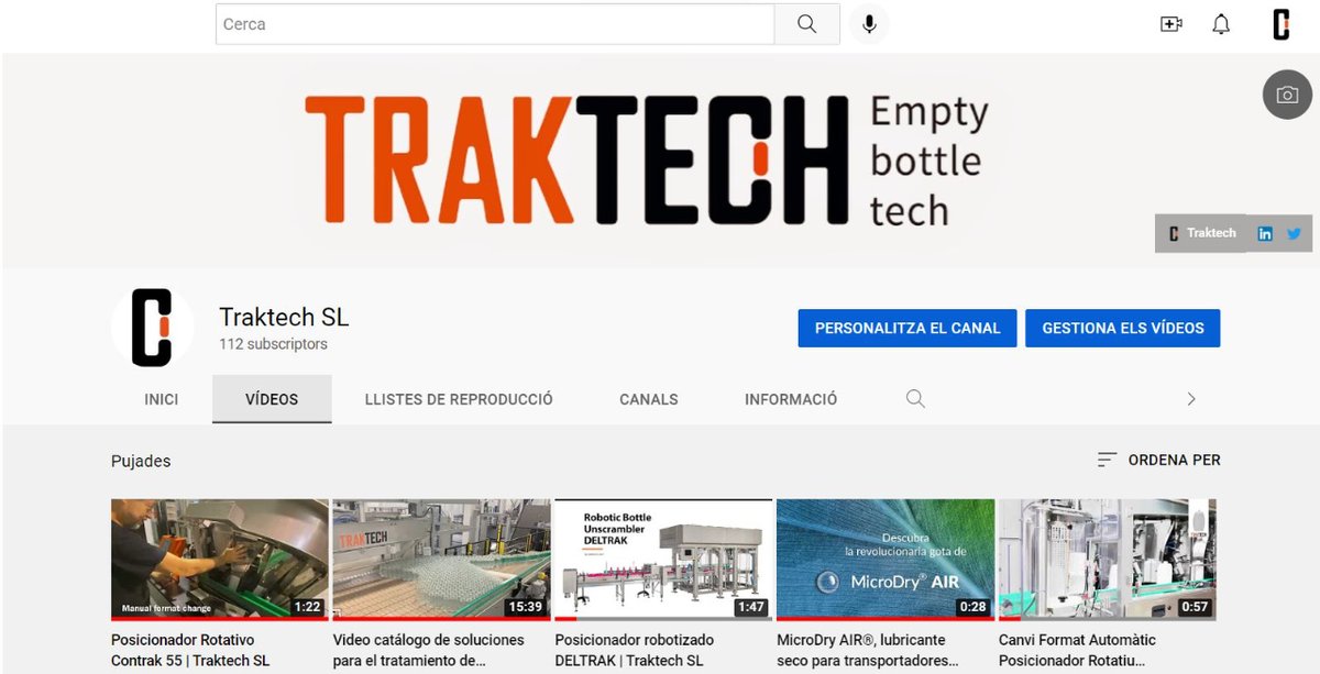 TRAKTECH_'s tweet photo. Te invitamos a visitar nuestro canal de YouTube para que disfrutes los vídeos más recientes de nuestras soluciones y… Si aún no haces ¡Síguenos! Aquí 👉 https://t.co/R0kurt1LPf

#Posicionadores #Transportadores #Enjuagadoras #Envasado #Packaging https://t.co/ZMf0vB830L