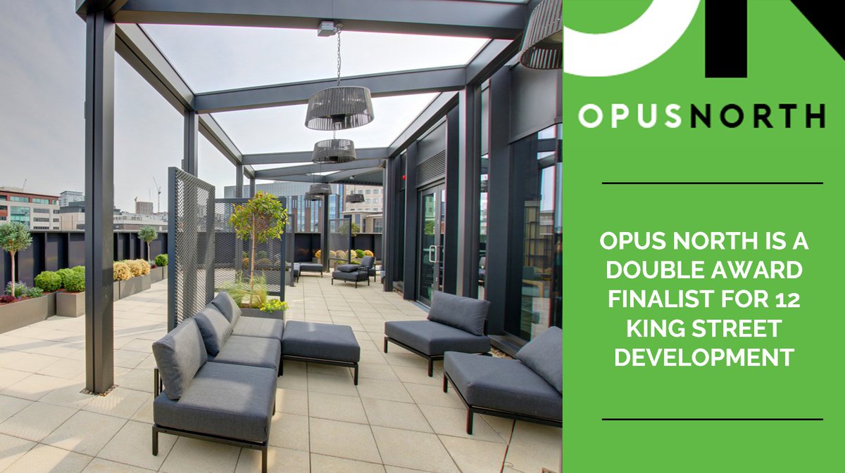 Opus North and <a href="/FieraRealEstate/">Fiera Real Estate UK</a> have received two awards shortlistings for our 12 King Street scheme! @EGPropertyNews named the scheme as a finalist for the Sustainability Award, with <a href="/insideryorks/">Insider</a> shortlisting if for Refurbishment of the Year. Read more  opusnorth.co.uk/opus-north-sec…