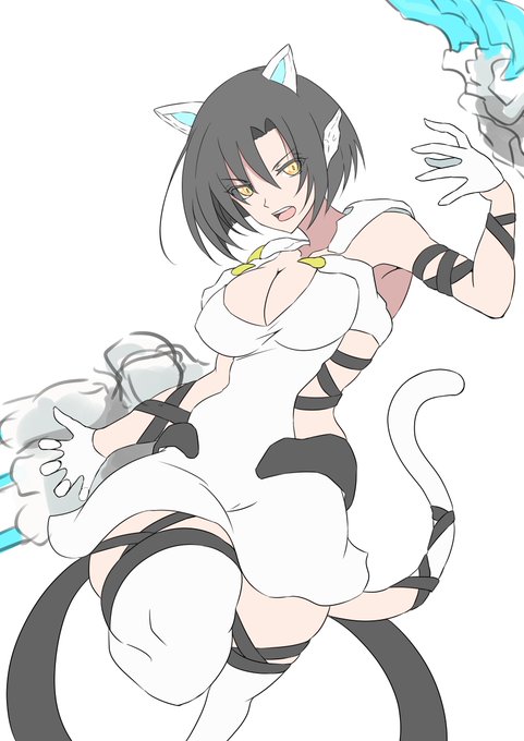 うちの子尻尾あったな、pixivの企画用に一枚描いてみようか 