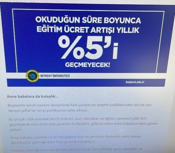 #Beykentbizisömürme
#sözünütutbeykent

KAYIT OLURKEN TAAHHÜT VERİP, ŞİMDİ YÜZDE 200 ZAM YAPMAK NE DEMEK? SÖZÜNÜ TUT BEYKENT