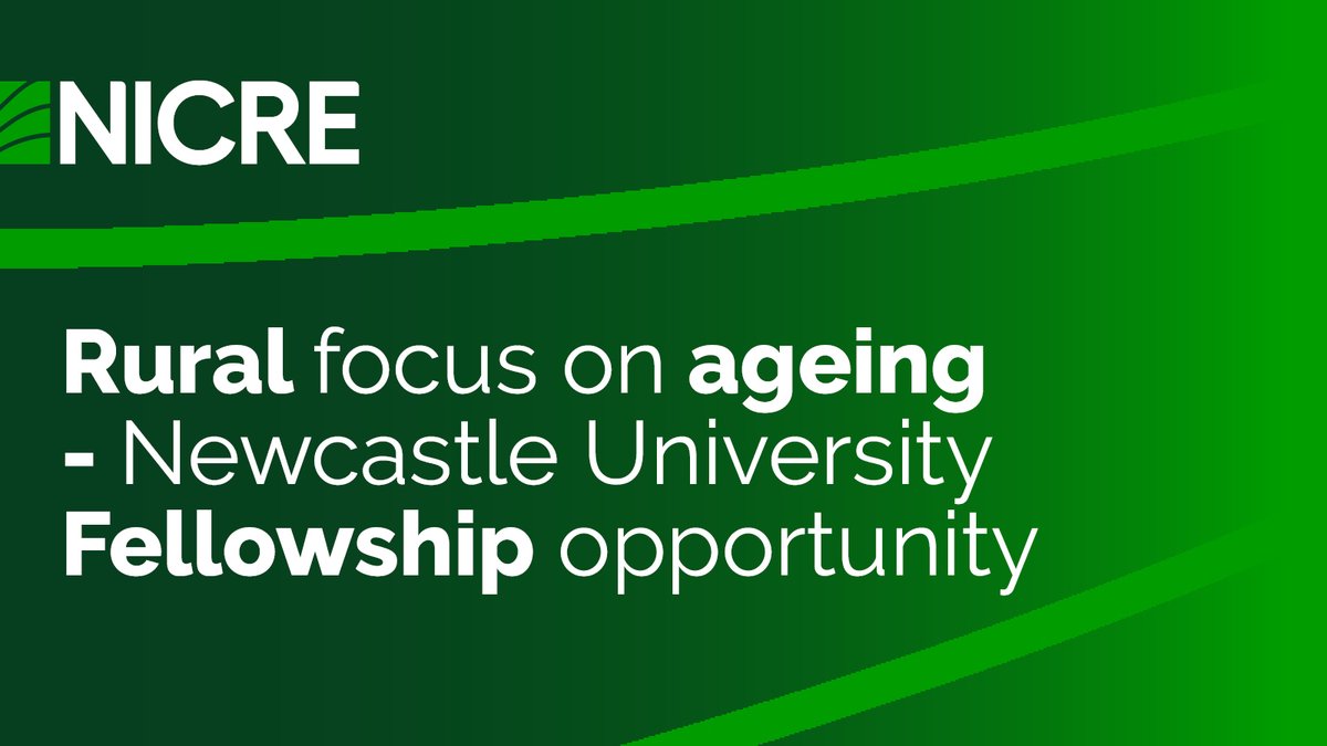 NICRErural's tweet photo. There's just over a week left to apply for a Fellowship  @UniofNewcastle which includes #rural #research  opportunities.
We're promoting the 'Ageing and Health' call given rural areas are at the forefront of the ageing transition.
Deadline 17 August:
https://t.co/AUoFeunNGy https://t.co/hp1jN0NAmv