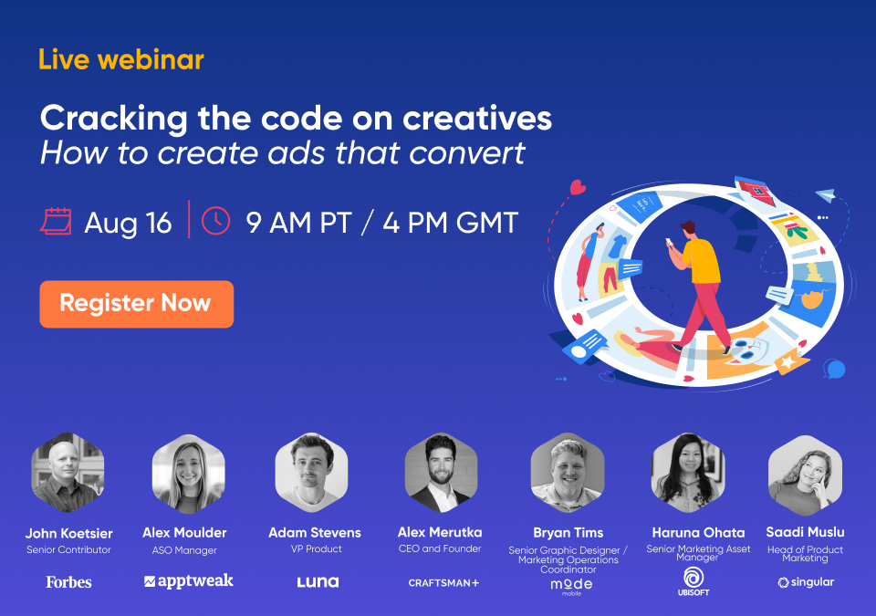 AppTweak's tweet image. 📆 Next week, AppTweak will be teaming up with leading creative experts to provide you with the latest on creative optimization! Join our ASO Manager, Alex Moulder, to learn how to boost your creatives&apos; conversion rate!

Register: eu1.hubs.ly/H01vpMB0

#creativeoptimization