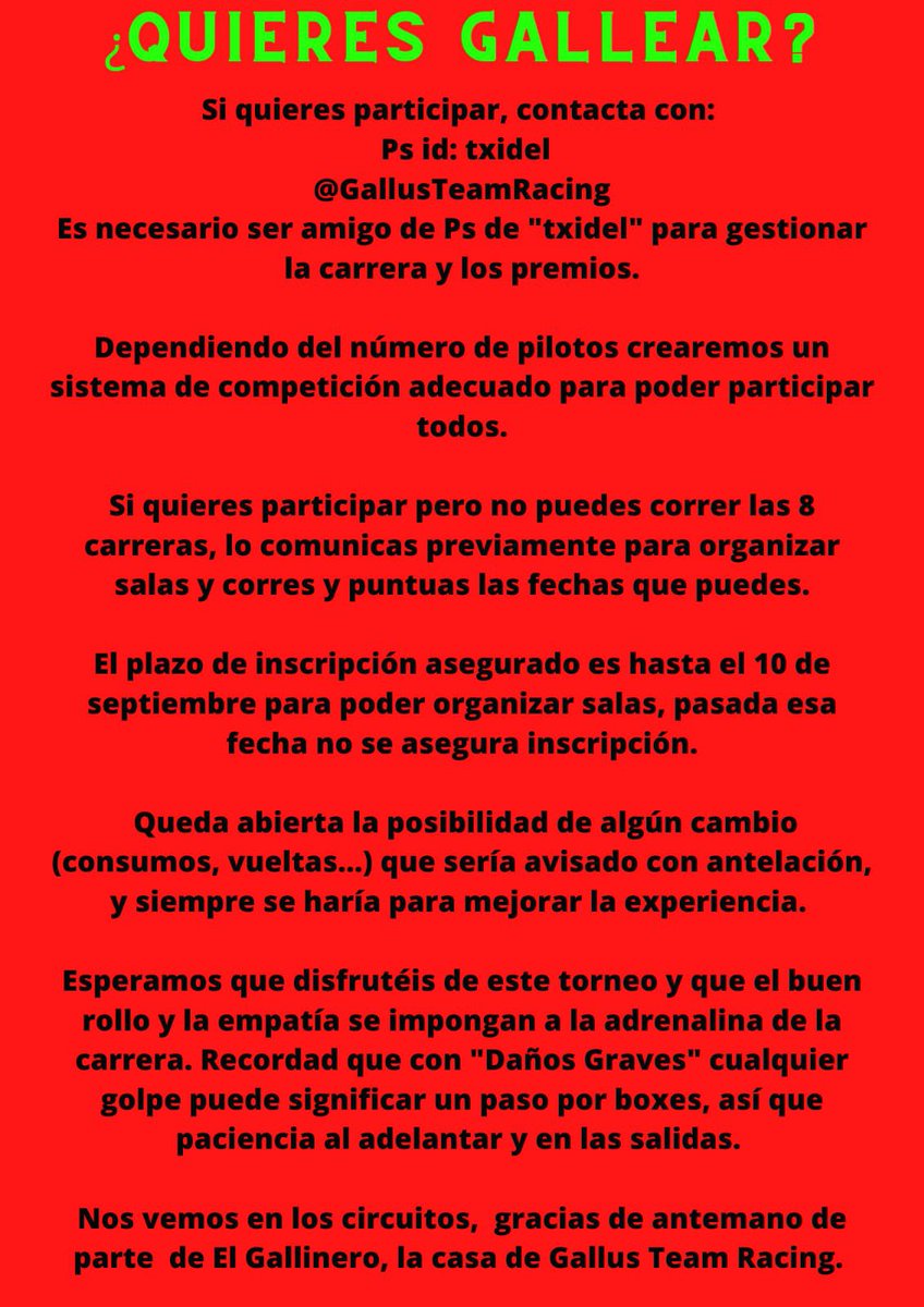 GallusTeamRacing tweet media