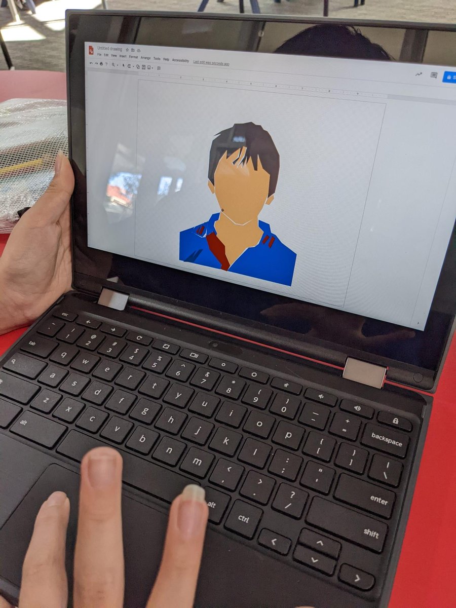 techineduau's tweet photo. We work with students, teachers, parents and leadership. Our favourite group to work with though, is the student Tech Group. We worked with the Tech Angels @stelizabethsps to assist in creating a digital art piece for the art show. Check our their digital illustrations! Wow 🤩! https://t.co/d3LF8tnvTf