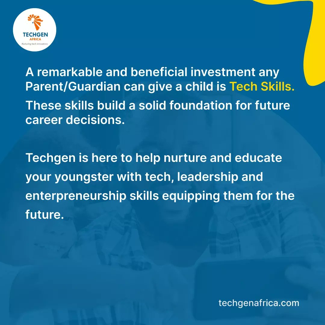 techgenafrica1's tweet image. Give your youngster a competitive future skills.

#technology #techgen #Entrepreneurship #leadership #tuesdayvibe #coding #summer