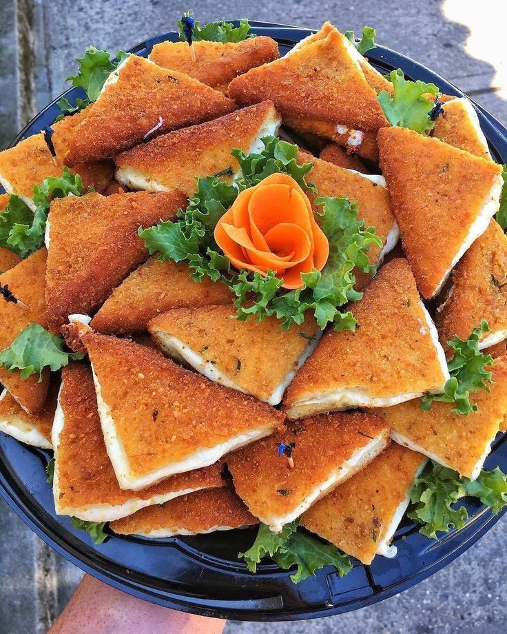 Deep fried mozzarella tray🧀🧀🧀

#food