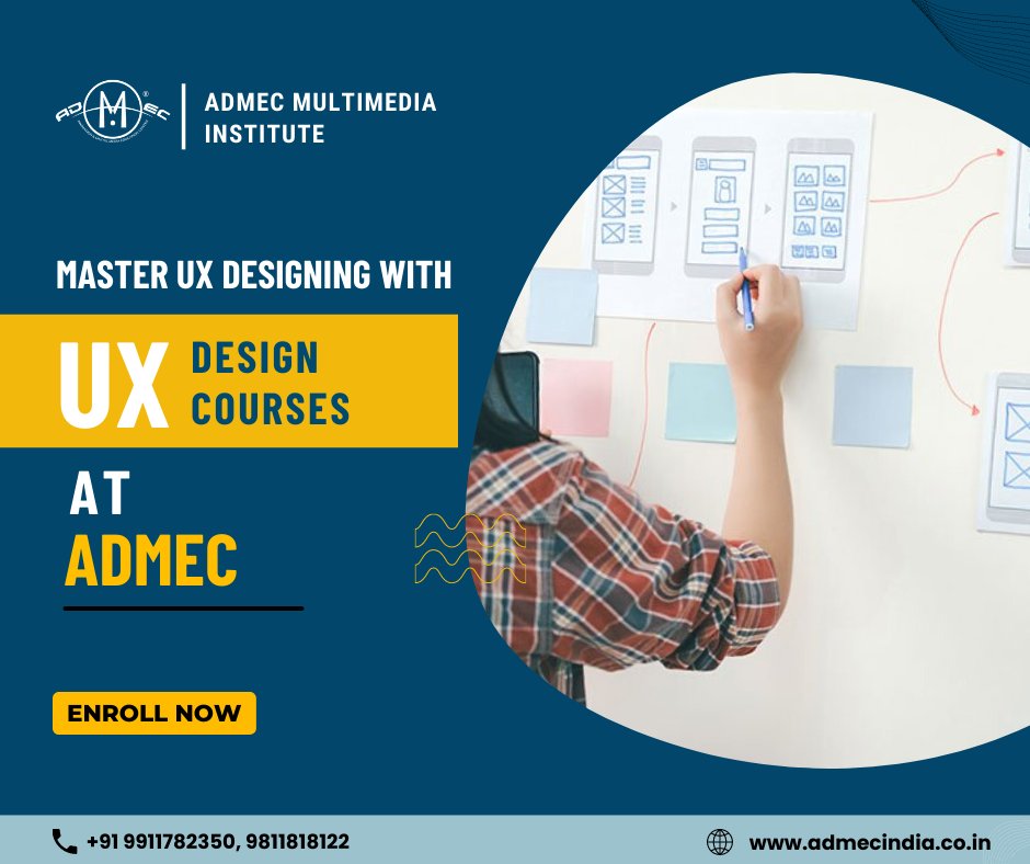 admecinstitute's tweet image. Dive into the world of UX designing with UI UX Design Course. Learn how to create aesthetically beautiful designs by joining the most professional UI/UX Design Institute in Rohini.
To know more, visit our course page bit.ly/3PTWgOA
#Uxdesigninginstitute #uidesigncourse