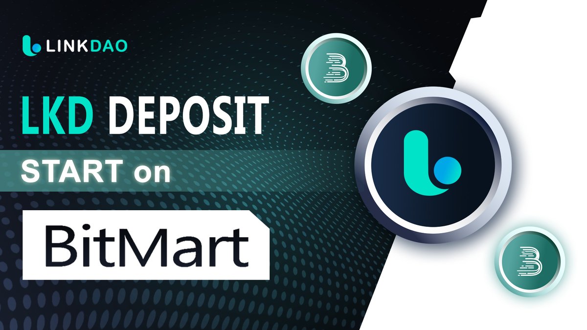 LinkdaoN's tweet photo. 🥳 LinkDao Network (LKD) @LinkdaoN
 will be listed on BitMart at 9 AM UTC on Aug 10, 2022

💰 Trading pair: LKD/USDT
💎 Deposit feature: 8/8/2022 9:00 AM (UTC)

👉 Learn more: https://t.co/Tulqr0DtHl https://t.co/UqyO9VSso5