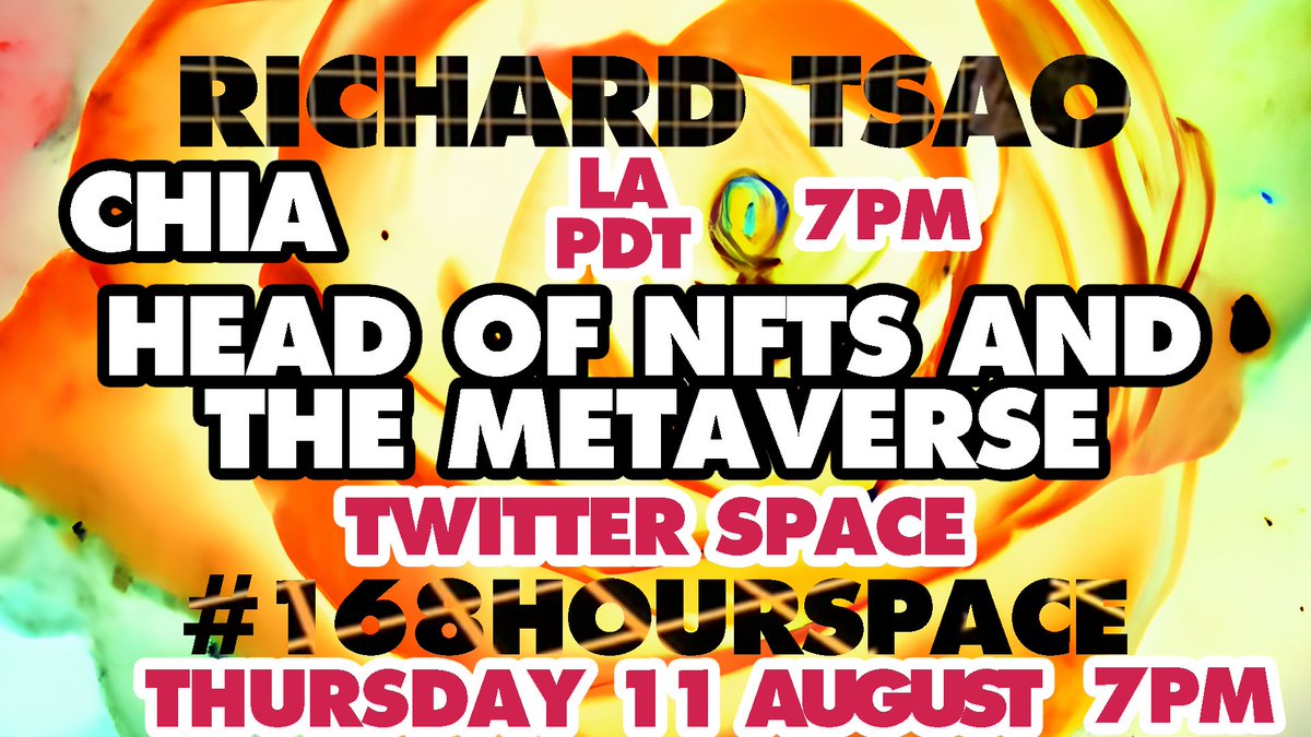 anewformofmusic's tweet photo. #168HOURSPACE 🌱
Thursday 11 August 7PM LA TIME ( PDT ) .
Twitter Spaces .

https://t.co/VyyuHomo7B

Would you like any questions answered ?
Please Reply Below  🌱🌱 .

Thanks to @eFishCent for coming on again .

Backing Art By #Morph ( Inverted ) 🌱 https://t.co/WnuagFWxz0