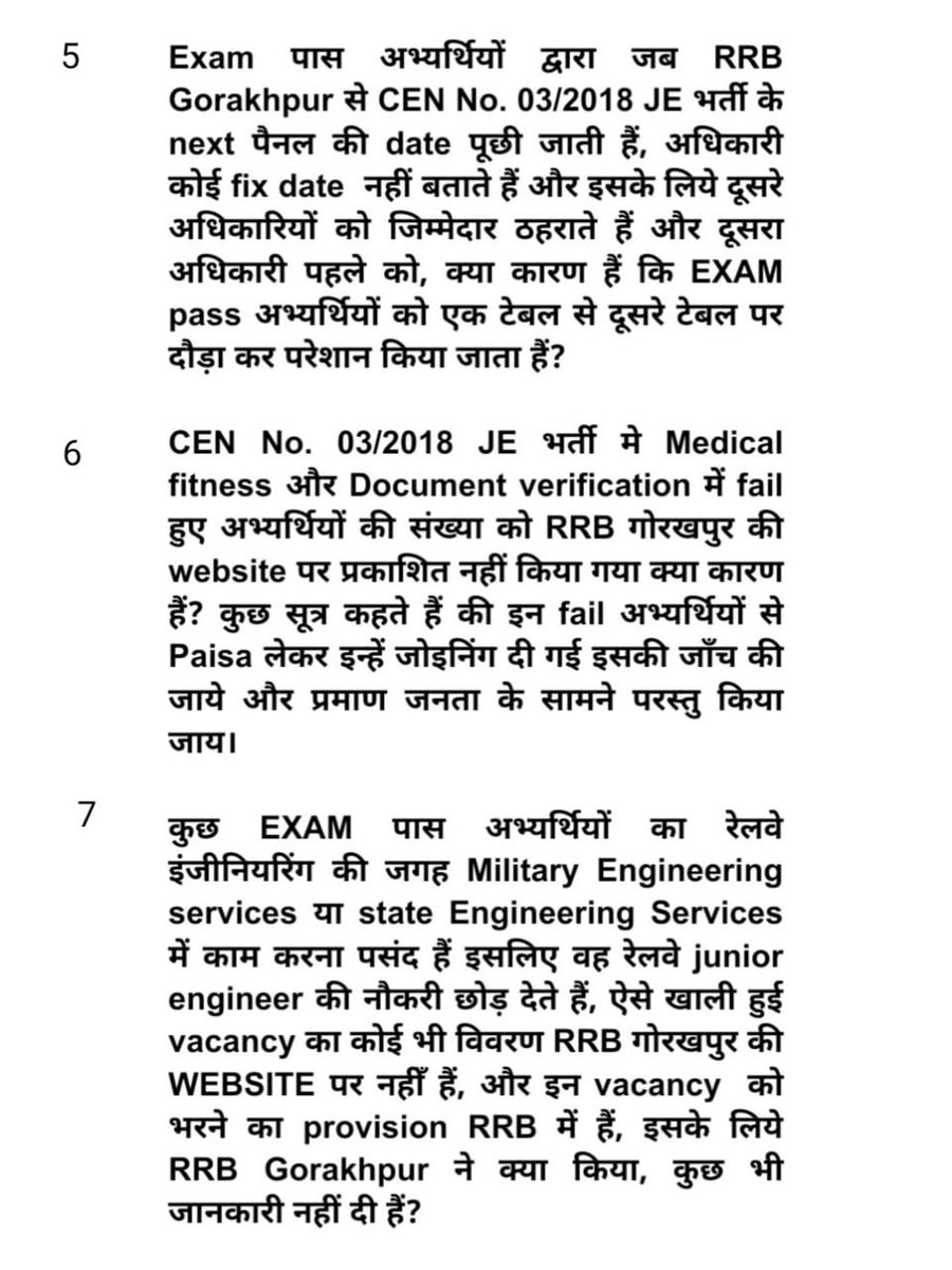 Mrvkumarrrbjew1's tweet photo. RRB GORAKHPUR ZONE में CEN No. 03/2018 जूनियर इंजीनियर JE भर्ती मे भ्रष्टाचार+धाँधली चरम पर हैं, इसका कारण नीचे लिखा हैं: 😭 help 🙏🏻
@AshwiniVaishnaw @DarshanaJardosh @raosahebdanve @RailMinIndia @RadhamohanBJP @AgrawalRMD @manojkjhadu @DrAmarSinghINC @gmner_gkp @drmljn @dgpup https://t.co/fA1i3VQZ44