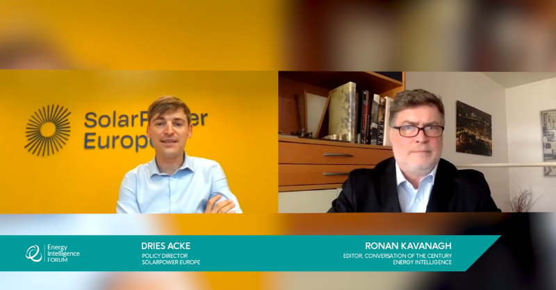SolarPowerEU's tweet photo. Listen to our Policy Director, @driesacke, speak with @energyintel about the solar solutions to the current energy and climate crises, &amp; the bottlenecks that still need to be addressed to support solar's massive potential

#EUSolarStrategy #REPowerEU #SolarSaves #EUSolarTW