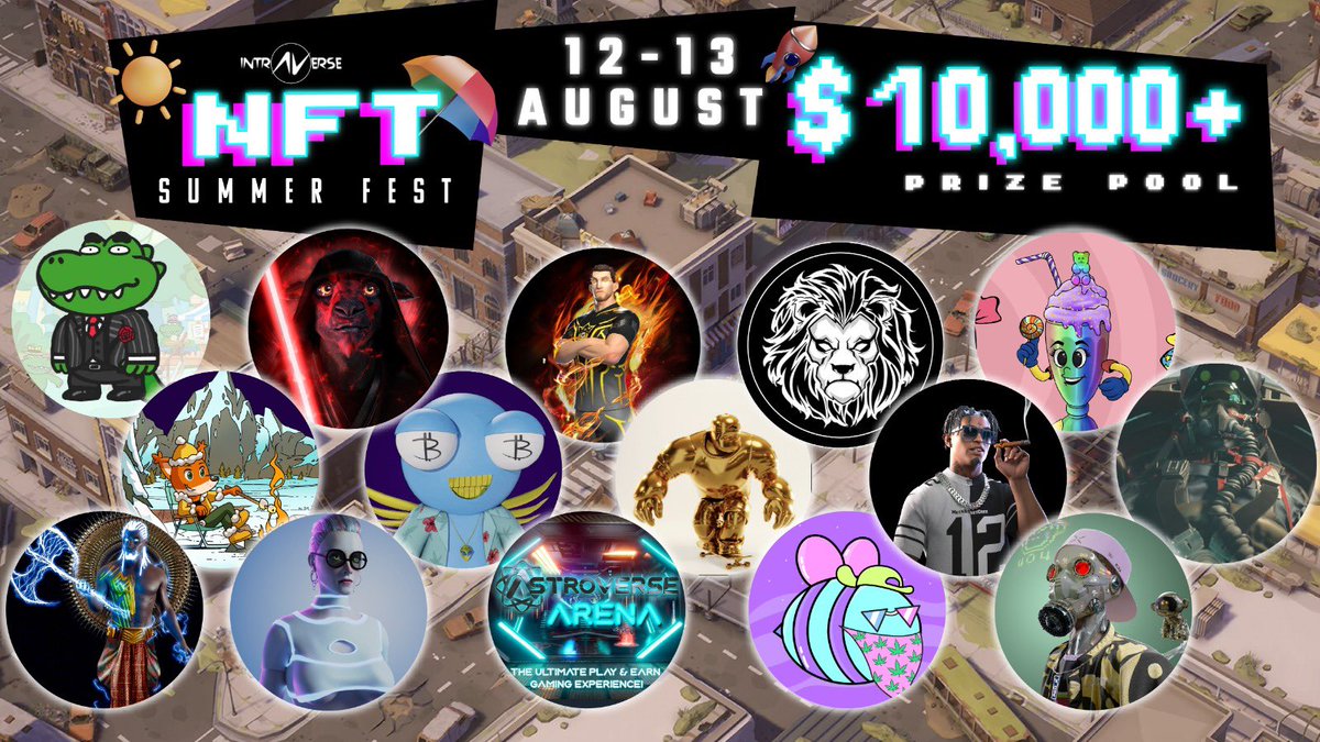 $10K Pool Prize NFT Summer Fest! Let’s discover the projects together 
<a href="/NFT11_Official/">NFT11 ⚽</a> <a href="/TheFlyTravelNFT/">The Fly Travel Club</a> @thefriendgiants @MetaStreetCode <a href="/TeamSMATh/">SMATh World 🔺 🤖</a> <a href="/bellasnfts/">BellasNfts</a> <a href="/HppyAstronauts/">Happy Astronauts</a> <a href="/2142_ad/">2142</a>

$50 RAFFLE WIN LIVE 
1️⃣ Join &amp; RT 
2️⃣ Tag 3 Friends 
x.com/i/spaces/1BRKj…
