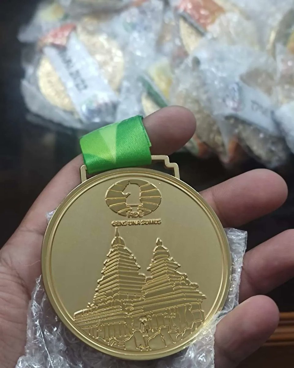 KQChessIndian's tweet photo. A first look at the stunning medals of the 44th FIDE Chess Olympiad 2022.
August 9th ( Chennai, India )
#KqchessIndian #Chess #IndianChess #worldchess #ChessOlympiad #Chennai #ChennaiChessOlympiad #ChennaiChess22 #men #women #WomenChess #menchess #ChessOlympiad2022 https://t.co/PdF7UOnzDi