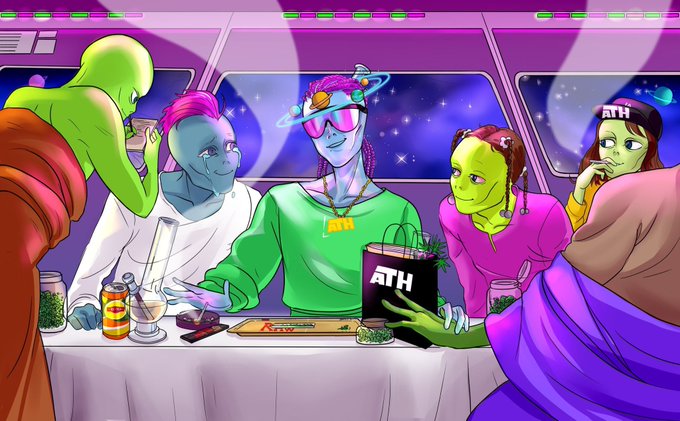 BabaVoss26's tweet photo. Aliens Tripping High NFT giveaway 👽
Floor price is 2 $SOL 🎁

- Follow with 🔔
- Like &amp; RT ���
- Tag 3 aliens 🖖🏻

(2 winners x 48 hours ⏰ https://t.co/3GfP3V3VPS