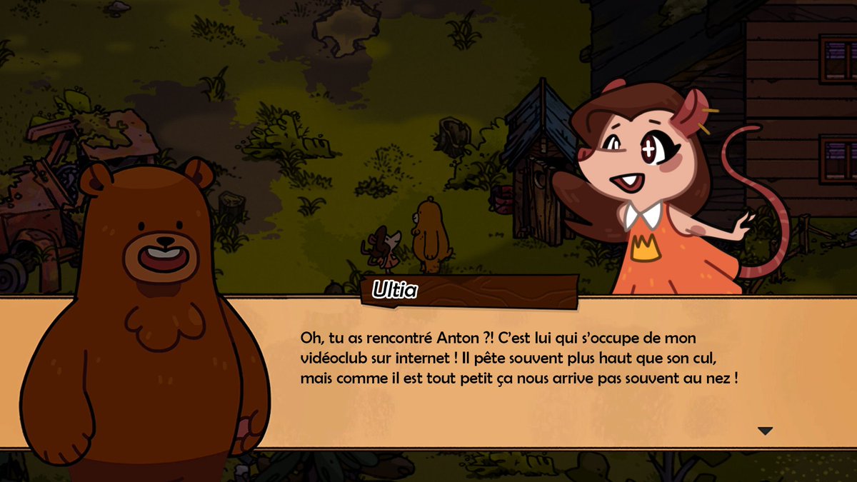 Avez-vous déjà vu, un OURS qui gère un AIRBNB🐻??? 
Maintenant, oui. (A 16h, on découvre Two Point Campus)

twitch.tv/ultia 🐀

🖍️Art <a href="/Aldeid_/">Aldeid 🖍️ • 🔶</a>