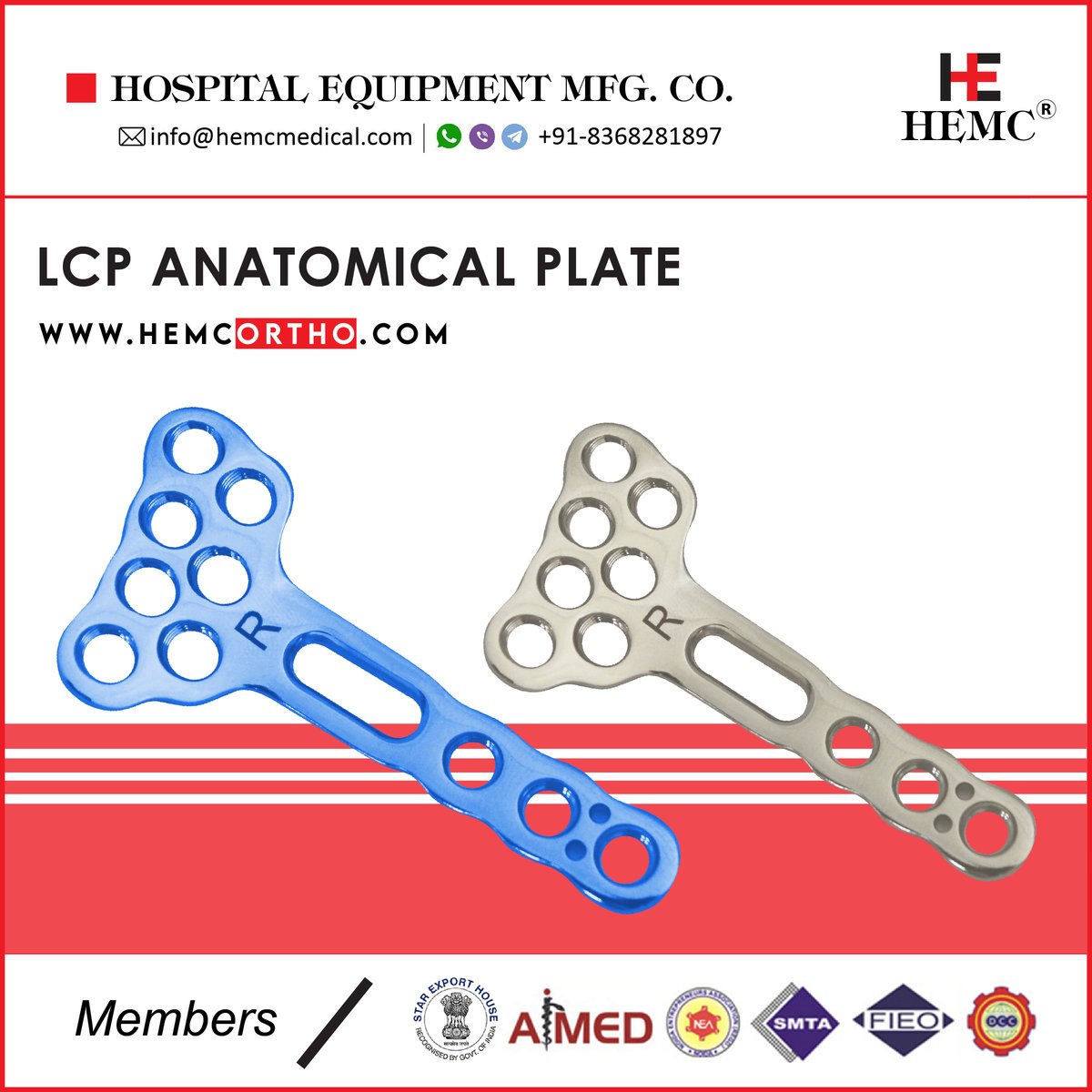 HemcOrtho's tweet image. #LCPAnatomicalPlate #AnatomicalPlate #Lockingplates #Volarplate #LargeFragmentLocking #implantes #implants #ortho #surgeon #surgical #surgery #orthopaedic #orthopaedics #hospital #patient #medical #healthcare #hemcortho #hemcmedical