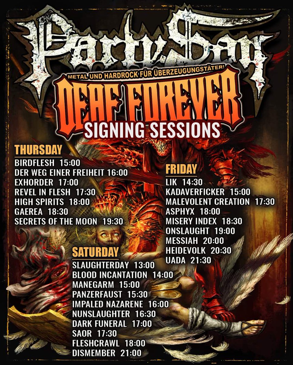 Signing Sessions #deafforever #psoa #psoa2022 #partysan #metal #festival
