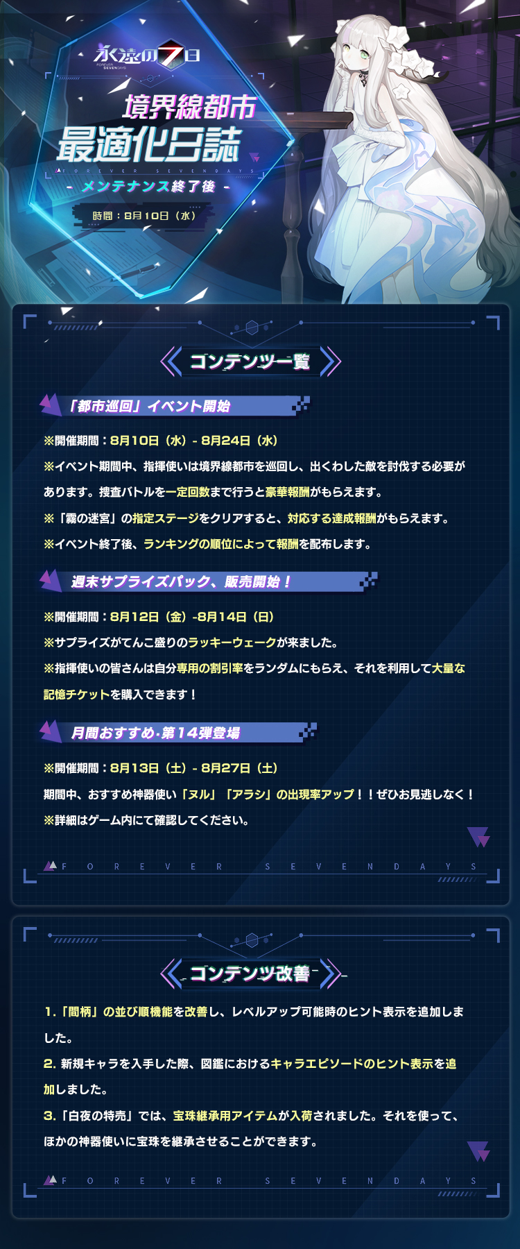 永遠的7日之都 日本語 Wiki