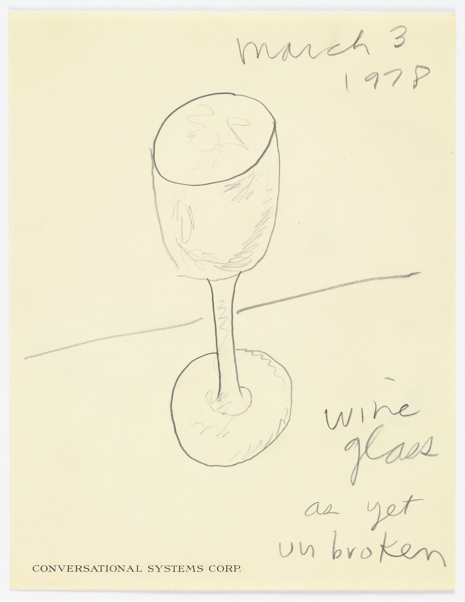moma_drawings's tweet photo. Ray Johnson, Untitled (Wine Glass as Yet Unbroken), 1978 #rayjohnson #museumofmodernart https://t.co/ezhGy7s20V https://t.co/CTAxfXoljH