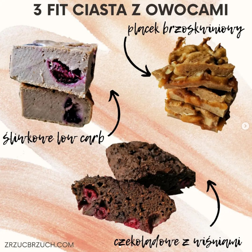 FitPrzepisyPL's tweet photo. 3 fit ciasta z owocami 
💜��liwkowe low carb
💜Placek brzoskwiniowy
💜Czekoladowe z wiśniami
całe przepisy tutaj - https://t.co/4dJjXW1VCL #przepisy #fitciasta #instagram #zrzucbrzuch https://t.co/GDkQ77dJ1f
