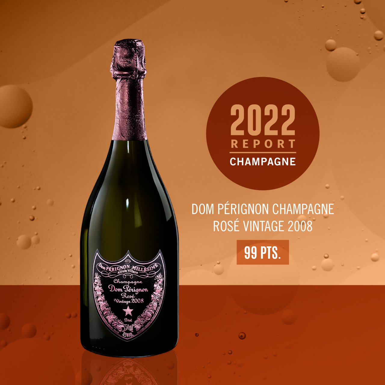 Dom Pérignon : Rosé Vintage 2008 Champagne