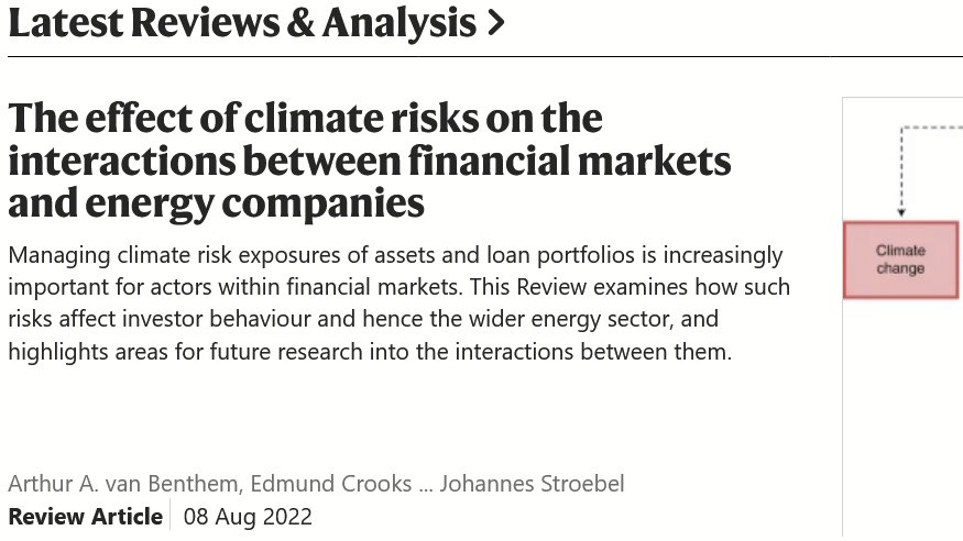 Read my latest #research on #climaterisk and #energycompanies, published with @SpringerNature in @NatureEnergyJnl rdcu.be/cTg1c