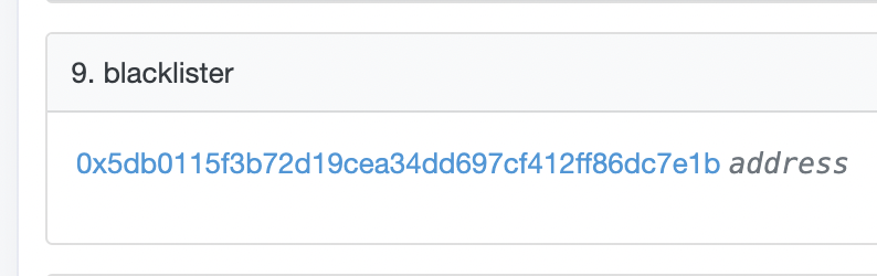 PaulRBerg's tweet photo. Genuinely curious what would happen if someone sent Tornado-tainted USDC to the USDC contract itself and to the address that can blacklist USDC addresses?

Will they blacklist themselves? 😂 https://t.co/sQRrsB6CeX