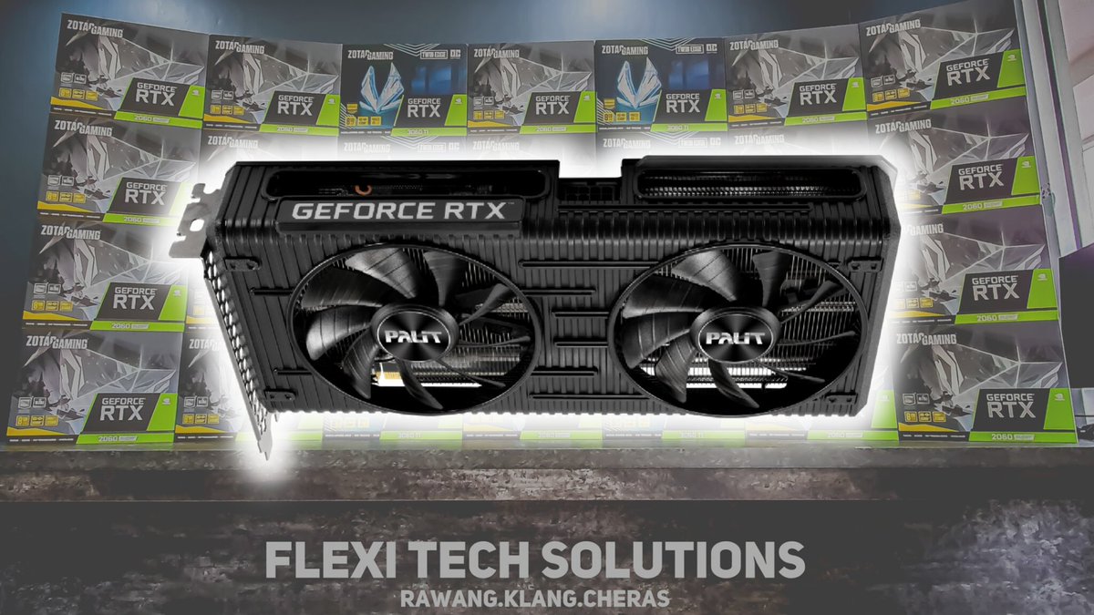 4AMMusic2's tweet photo. PALIT GeForce RTX™ 3060 Ti Dual OC Now available at RM 1888 @ FlexiTechSolutions #pcbuild #gamer #gaming #custompc #flexitechsolutions #palit #palitrtx3060ti #3060ti #rtx3060ti https://t.co/lEGbljfGGv