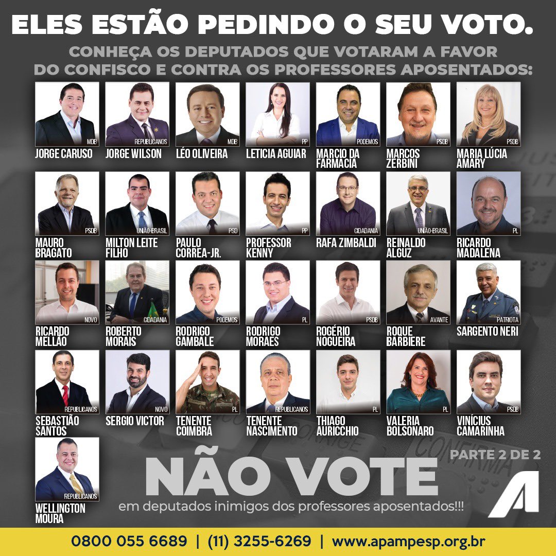 BorgesTTe's tweet photo. Acabaram com a carreira dos trabalhadores do serviço Público Estadual. Você tem coragem de votar e continuar prejudicando SP?? https://t.co/yACqKshzjU