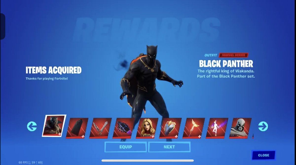 DrZayasGaming's tweet photo. Huge vouch to @RazorGives for the Marvel  Royalty &amp; Warriors Pack, one of my favorite packs of the game, thanks a lot I really appreciate it🙏🙏🙏 #RazorLegit https://t.co/O9cHF70FsC