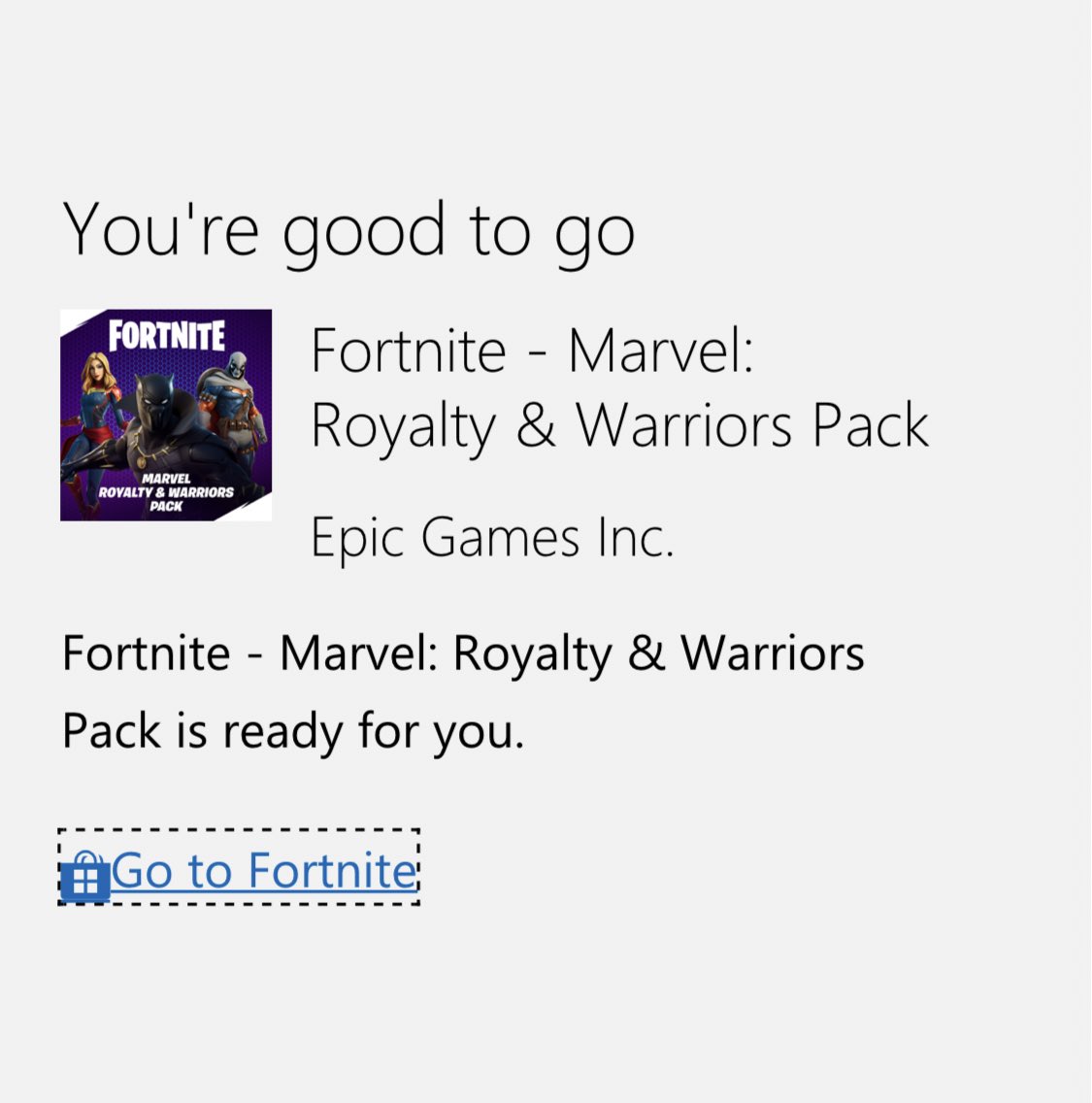 DrZayasGaming's tweet photo. Huge vouch to @RazorGives for the Marvel  Royalty &amp; Warriors Pack, one of my favorite packs of the game, thanks a lot I really appreciate it🙏🙏🙏 #RazorLegit https://t.co/O9cHF70FsC