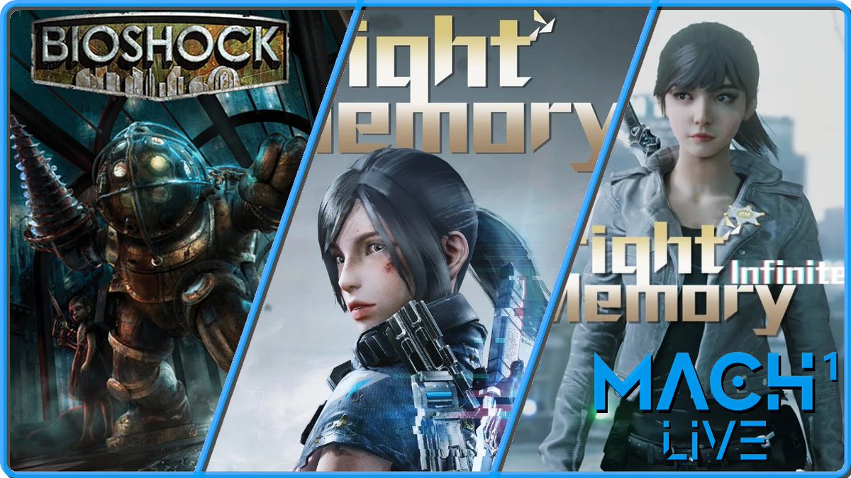 Rendez-vous ce soir à 18h pour la première de Mach 1 Live !
Découverte des speedruns de 3 jeux en compagnie de @GyooRunsStuff :
- Bioshock
- Bright Memory Episode 1
- Bright Memory Infinite

>> twitch.tv/gyoo_ <<

A tout à l'heure !