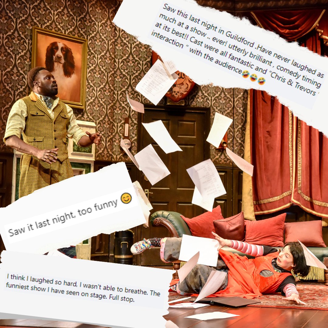 The audience for last night's opening night of <a href="/playgoeswrong/">The Play That Goes Wrong</a> have been full of praise for this calamitous comedy!

<a href="/mischiefcomedy/">Mischief</a> are here all week, with only a handful of tickets left, so snap them up and treat yourself to a good laugh!
yvonne-arnaud.co.uk/whats-on/play-… #Guildford
