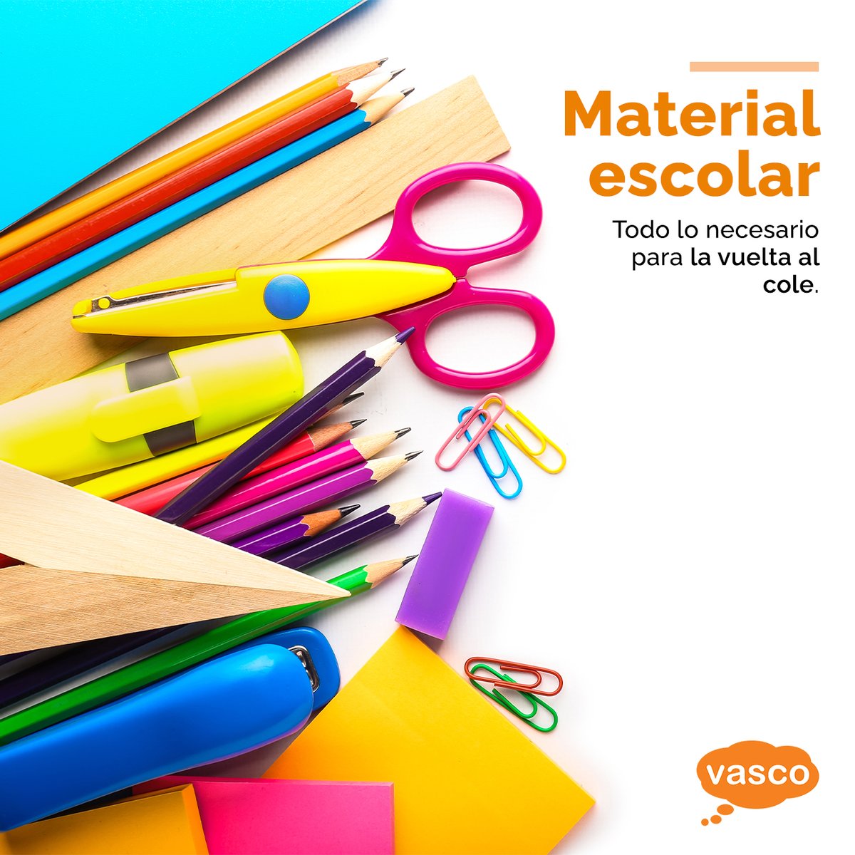 vascoinformatic's tweet photo. 🔝 ¡Material escolar! 🔝
En #Vasco contamos con una amplia variedad de material escolar. 🤩
Agendas escolares, lápices, acuarelas, material de dibujo, plastilina, reglas, libretas, etc. ✏️📚📐✂️
¡Echa un vistazo y hazte con todo lo que necesites! 👇
🌐 https://t.co/nvHIOtJKJN https://t.co/hcqLEMSlId