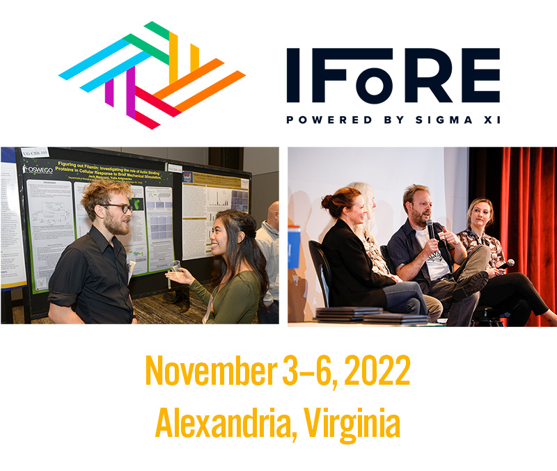 SigmaXiSociety's tweet photo. Have you made your plans to attend #IFoRE? The inaugural International Forum on Research Excellence is a great opportunity for #STEM students and professionals to present research, network, and take part in #KeyThought panels, discussions, and workshops: https://t.co/7gl601rd3w https://t.co/Z4O4dheR6g
