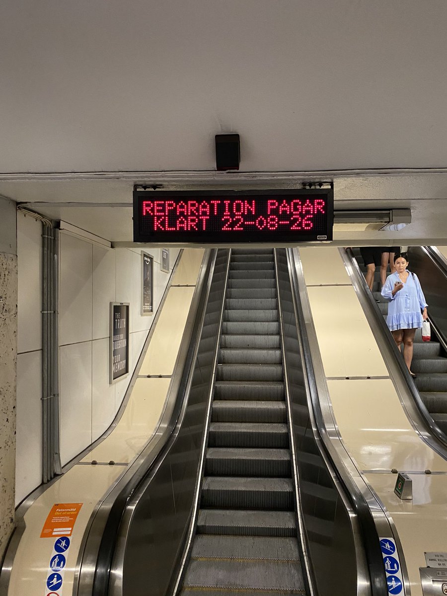 Det är en rulltrappa, <a href="/regionstockholm/">Region Stockholm</a>, inte en havsgående månlandare. Lös det bara.